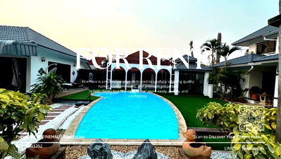 Houses for rent San Sai Chiang Mai : R-112 Private Pool Villa for Rent Pimuk Village, Chiang Mai