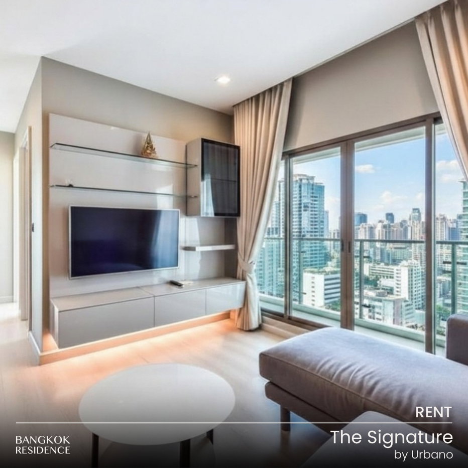 รูป เช่าคอนโด 💎 The Signature by Urbano 2นอน 60ตร.ม. 36k 🌠 ยูนิตระดับพรีเมียม วิวสวยพาโนรามา ใกล้ BTS สะพานควาย - รูปที่ 1/10