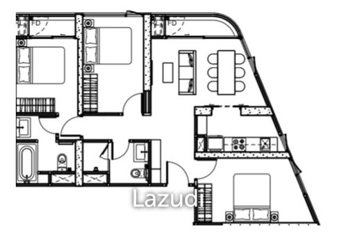 3Bed 2Bath 72.64 SQ.M Skyrise Avenue Sukhumvit64