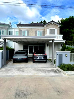 บ้านแฝดให้เช่า : 🏡🏡อัญญ่า บางนา รามคำแหง2🏡🏡ใกล้เมกาบางนา , ทางด่วน , รร นานาชาติ หน้าหมู่บ้าน