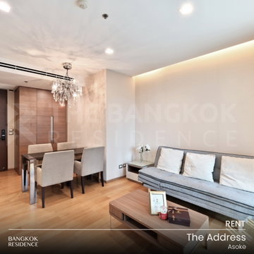 เช่าคอนโด 🌃 The Address Asoke 2นอน 65ตร.ม. 38k 🛋️ ห้องสวย เฟอร์ครบครัน ใกล้ MRT เพชรบุรี 
