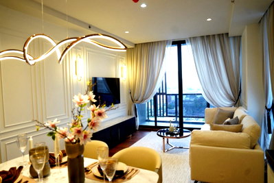 ขายคอนโด : For Sale | Altitude Symphony Charoenkrung Unit 12A01 | 2 Bedrooms | Fully Furnished