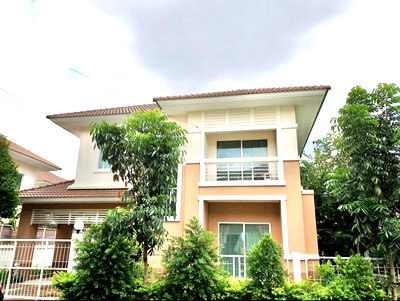 บ้านเดี่ยวให้เช่า : ให้เช่าบ้าน แลนซีโอ วัชรพล – ทางด่วน (Lanceo Watcharapol) อยู่สุขาภิบาล 5 ซอย 32 แขวงออเงิน เขตสายไหม