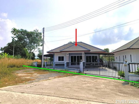 บ้านเดี่ยว 87.4 ตร.วา จิรวัฒน์การ์เด้นโฮม บ้านค่าย ระยอง 2.3M
