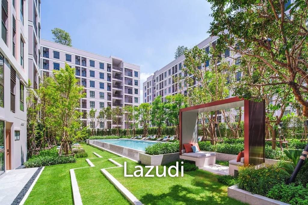 รูป คอนโด 1 ห้องนอน 27.2 ตร.ม. ทำเลบางจาก พระโขนง ชั้น 2 ใกล้สวนและสระว่ายน้ำ - รูปที่ 8/8