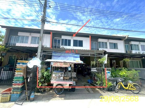 ทาวน์เฮ้าส์ 17.4 ตร.วา บ้านพฤกษา 124 รังสิต-คลอง4 คลองหลวง ปทุมธานี 1.6M