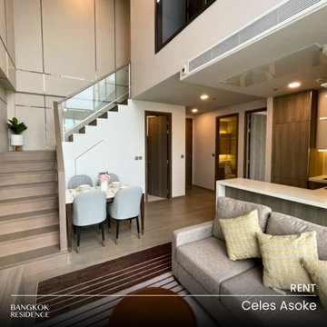 เช่าคอนโด💎 Celes Asoke 2นอน 90ตรม 100k 🌃 ยูนิต Duplex พร้อมวิวเมืองตระการตา ติด MRT สุขุมวิท