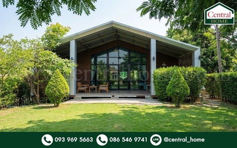 ให้เช่า บ้านเดี่ยวชั้นเดียวสไตล์รีสอร์ท พื้นที่ใช้สอย 200 ตร.ม. เหมาะสำหรับทำสปา คลินิก ออฟฟิศ คาเฟ่ หรือธุรกิจบริการ