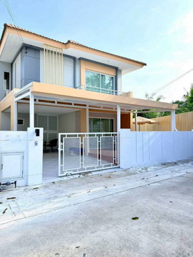 Single house for sale, Pruksa Nara Chaiyapruek 2 Pattaya. Excellent location, near Jomtien Beach.