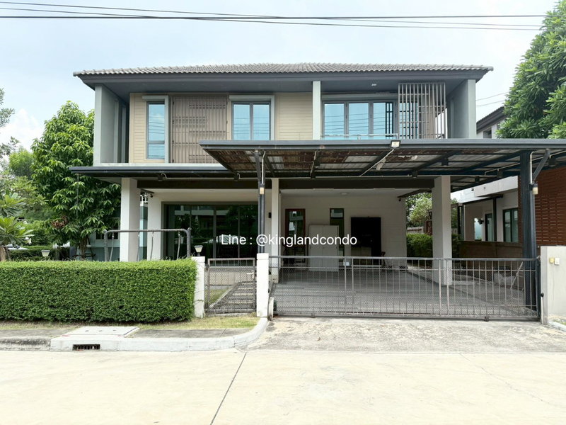 Houses for rent : For Rent: Detached House at Habitia Orbit Hathairat Corner Unit with Spacious Outdoor Area Pet-Friendly 🐾 Includes a Cat House Fully Furnished