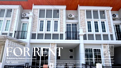 ทาวน์โฮมให้เช่า : R-120 ✨ ให้เช่า Golden Town Charoenmuang – Superhighway บ้านสวย ทำเลดี ใกล้เซ็นทรัลเฟสติวัลเชียงใหม่ พร้อมเข้าอยู่