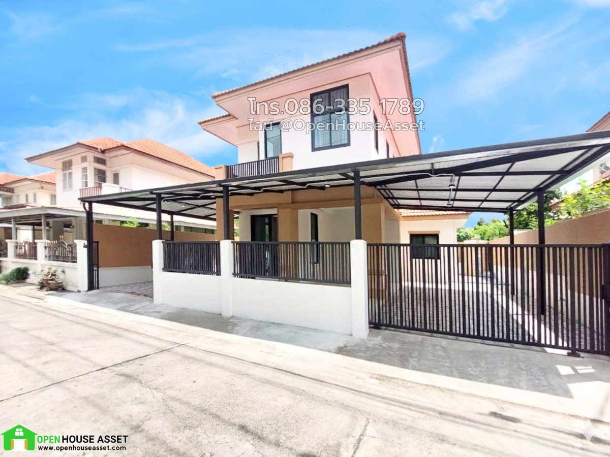 บ้านเดี่ยวฟ้ากรีนพาร์ค เฟส 2 รีโนเวทใหม่  พื้นที่กว้าง 177 ตร.ม. ฟังก์ชันครบ เดินทางสะดวกเชื่อมต่อพหลโยธิน-ลำลูกกา-รังสิต