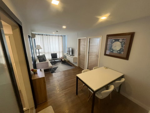 Condo for Rent‼️ at Esta Bliss Ramintra, Building A – 45 sq.m. Corner Unit, 2 Bedrooms, Fully Furnished, Near MRT Station