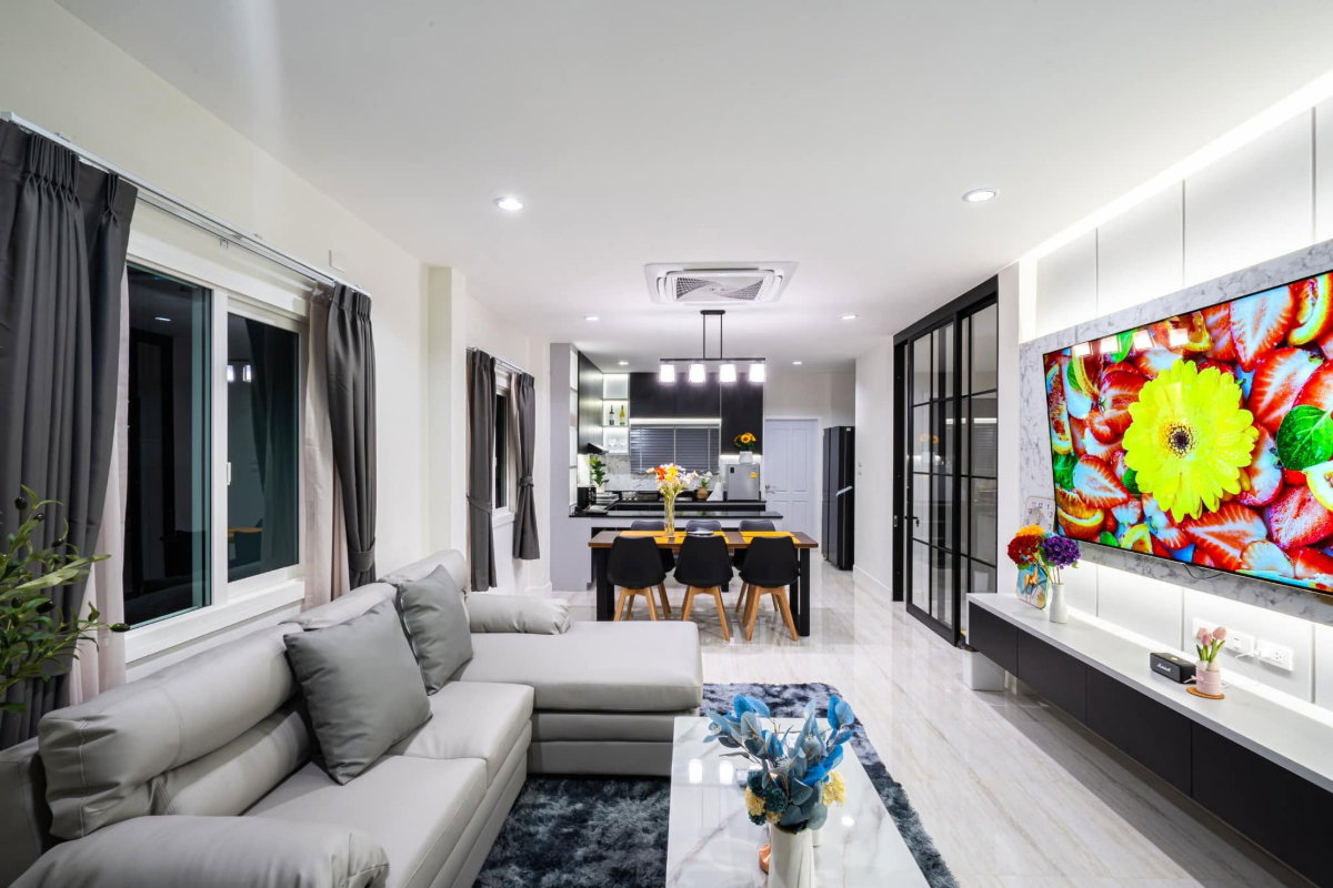 รูป 🏡 ให้เช่าบ้านเดี่ยว ปาล์มวิลล์โชตนา ทำเลศักยภาพ ใกล้เมือง พร้อมเข้าอยู่ - รูปที่ 2/15