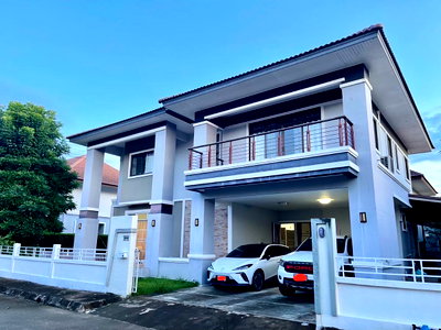 Houses for sale Chiang Mai : Spacious Two-Storey Family Home for Sale in a Secure Residential Estate  💰 Selling Price: THB 7 Million