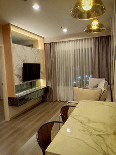 รูปภาพ R738/[For Rent] Aspire Sathorn-Taksin (Copper Zone) | 2BR Corner Unit, Enclosed Kitchen, Near BTS Wutthakat & MRT Bang Wa