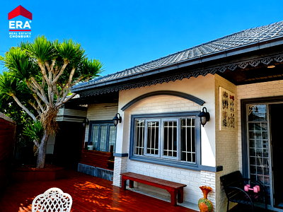 บ้านเดี่ยว ม.เกษตรศาสตร์ ศรีราชา : ขายบ้านเดี่ยวชั้นเดียว หมู่บ้านคลาสสิคโฮม 2 ศรีราชา ฮวงจุ้ยดี ออกแบบโดยซินแส