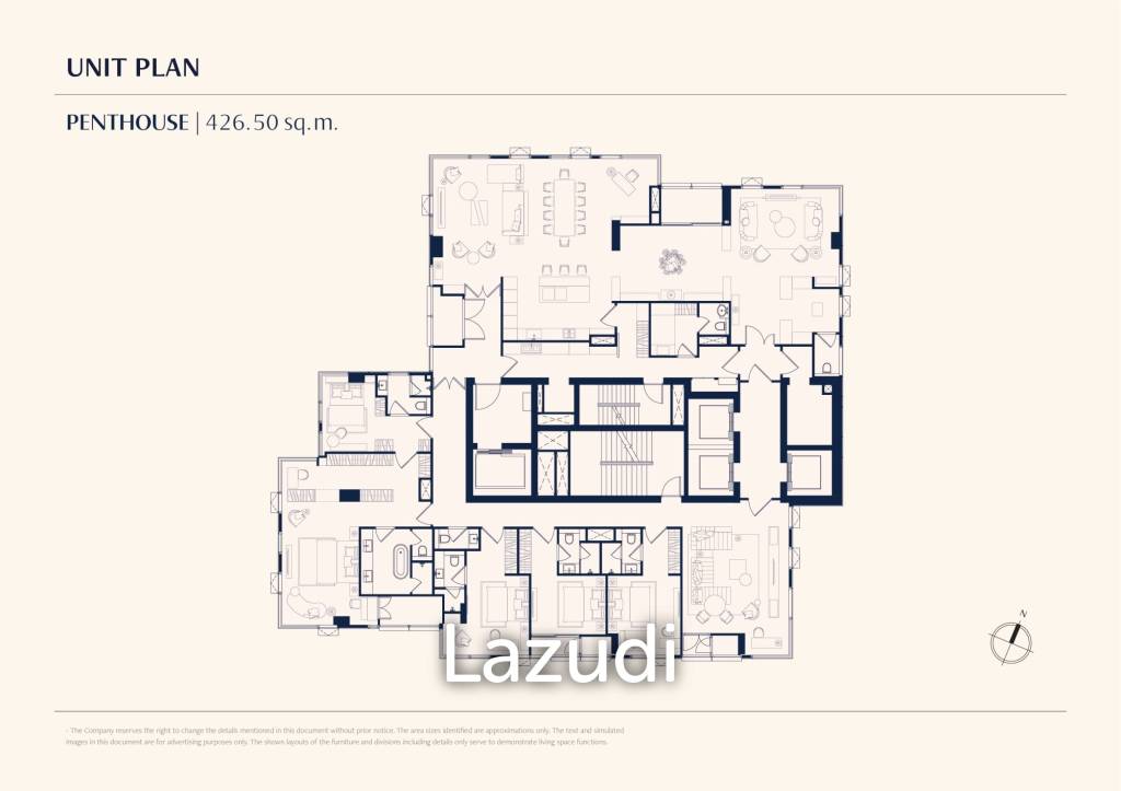 รูป Ultra Luxury 5-Bed Penthouse in Phra Khanong - รูปที่ 1/1