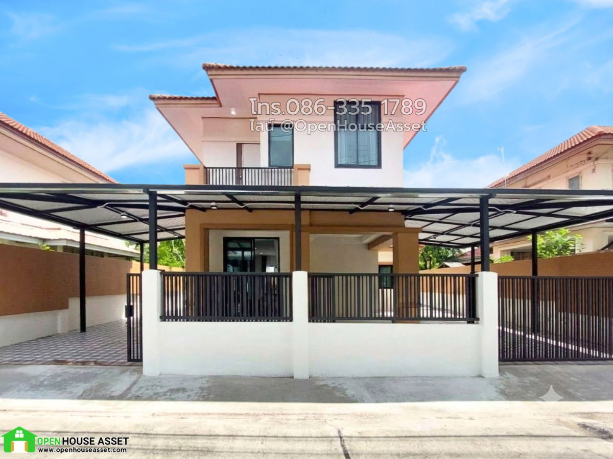 รูป บ้านเดี่ยวฟ้ากรีนพาร์ค เฟส 2 รีโนเวทใหม่  พื้นที่กว้าง 177 ตร.ม. ฟังก์ชันครบ เดินทางสะดวกเชื่อมต่อพหลโยธิน-ลำลูกกา-รังสิต - รูปที่ 2/19