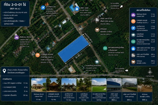 รูป ขายที่ดินถมแล้ว 2-0-01ไร่ โครงการ Wellness City (เวลเนสซิตี้) เพื่อการพักวัยเกษียณ ใกล้ถนนปทุมธานี-สามโคก-เสนา (ทล.3111)อ.บางไทร จ.อยุธยา - รูปที่ 4/8