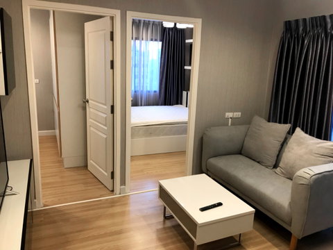 Condo for RENT : The Nest Sukhumvit 22    𝐒𝐢𝐳𝐞 : 46 sqm.   𝐓𝐲𝐩𝐞 : 2 Bedroom /2 Bathroom  𝐅𝐥𝐨𝐨𝐫 :  6th  ✅Fully furnished