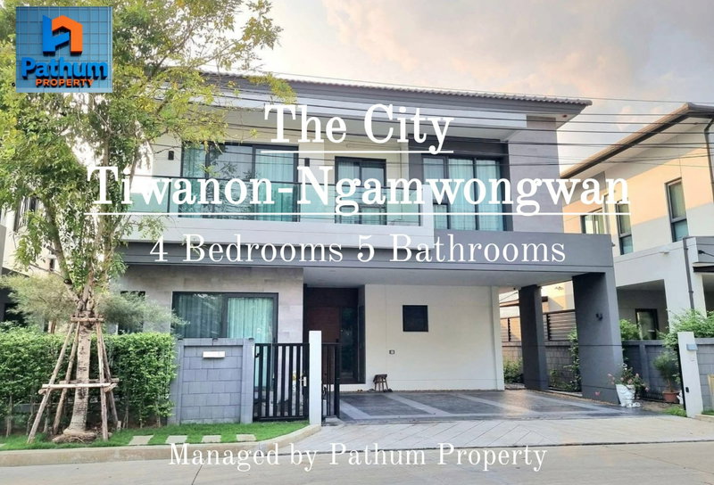 บ้านเดี่ยวให้เช่า :  (60000) Luxury House for Rent Nonthaburi Tiwanon ngamwongwan – Ideal for Expats  𝐓𝐡𝐞 𝐜𝐢𝐭𝐲 𝐭𝐢𝐰𝐚𝐧𝐨𝐧 𝐧𝐠𝐚𝐦𝐰𝐨𝐧𝐠𝐰𝐚𝐧