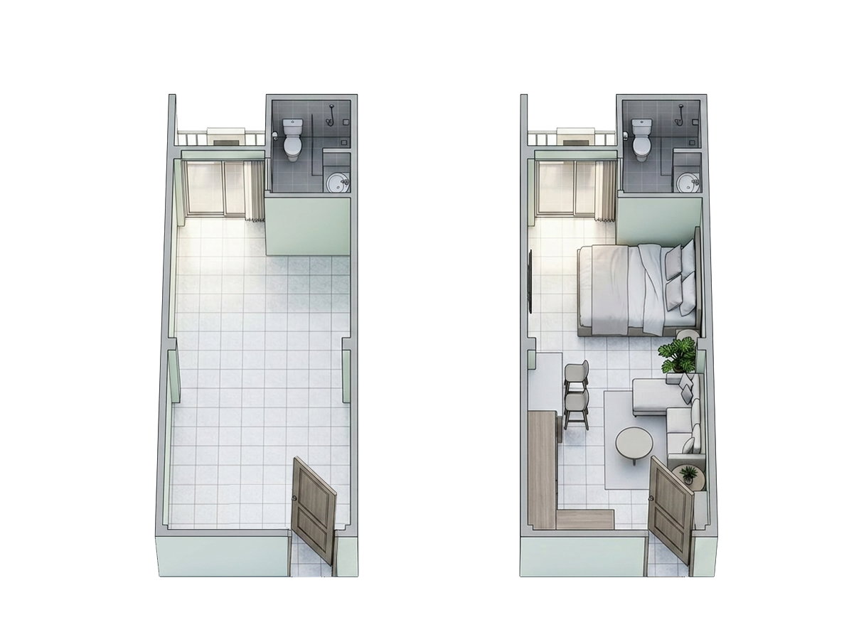 รูป 🏠 ขายด่วน! คอนโด บ้านฝันคอนโดวิลล์ ชั้น 7 ศรีนครินทร์ ราคาต่ำกว่าตลาด - รูปที่ 3/3