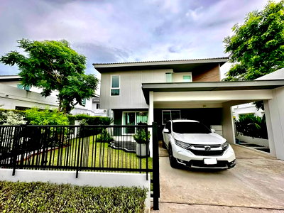 บ้านเดี่ยวให้เช่า : HR3538ให้เช่าบ้านหรู ชัยพฤกษ์ (Chaiyapruek) ใกล้ทางด่วนจตุโชติ-รามอินทรา | Built-in ครบพร้อมอยู่ [Pet Friendly ] แถมฟรีคนดูแลสวน