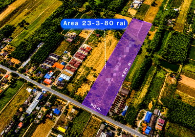 ขายที่ดิน : ขาย ที่ดิน For Sale - ขายที่ดินผังสีม่วงลาย เขต EEC ใกล้โรงงาน BYD จ.ระยอง 23 ไร่ 3 งาน 80 ตรว