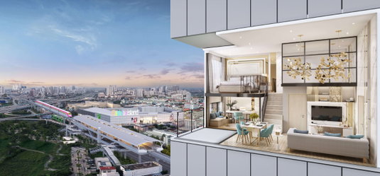 รูปภาพ  ให้เช่า Duplex 2 ชั้น วิวเมืองสวย ตรงข้าม Fashion Island พร้อมอยู่ 