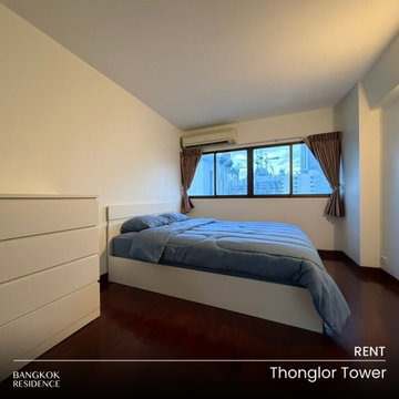 Rental Condo 🏨 Thonglor Tower, 3BR 100 sq.m. 47K ❤️ Beautifully furnished unit, near BTS Thonglo 