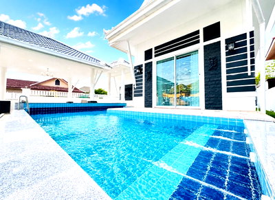 เช่าบ้านเดี่ยว ชลบุรี : Pool Villa for Rent Nong Prue East Pattaya Fully Furnished