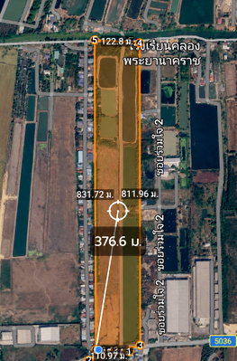 Land for sale TFD Industrial Estate : Land for sale in Bang Bua District, Samut Prakan Province, 62 rai 3 ngan 30 square wah.