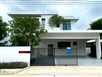 เช่าบ้านเดี่ยว มาร์เก็ต วิลเลจ สุวรรณภูมิ : ให้เช่าบ้านเดี่ยวหรู มัณฑนา บางนา กม.15
