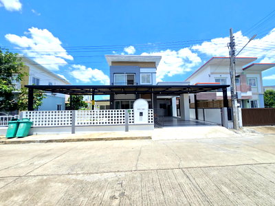บ้านเดี่ยว ถนนสุวินทวงศ์ : บ้านรีโนเวทใหม่ พร้อมอยู่ ราคาสุดคุ้ม สไตล์โมเดิร์น ทันสมัย ตกแต่งใหม่ทั้งหมด หมู่บ้าน ฟลอร่าวิลล์ เฟส17 ซ.4 สุวินทวงศ์38 ลำผักชี หนองจอก