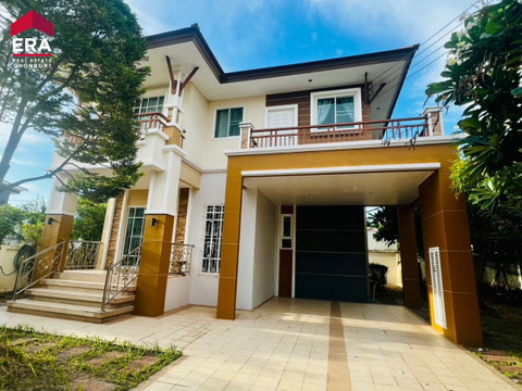 ขายด่วน! บ้านเดี่ยว 2 ชั้น 119.70 ตร.ว. หมู่บ้านสยามมันตราธารา บ้านบึง ชลบุรี พร้อมอยู่ เพียง 9.5 ล้านบาท
