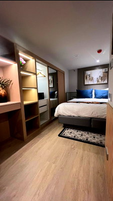 Condos for rent :  Condo for rent ✨Culture Chula | 28th floor with city views | Modern Classic Style | 38.87 sq.m. | Sam Yan MRT | 39,000 baht