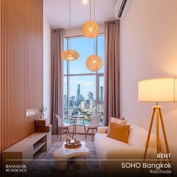 เช่าคอนโด 🌌 SOHO Bangkok Ratchada 1นอน 48ตร.ม. 40k 💖 ยูนิสวยมาก ใกล้ MRT ห้วยขวาง