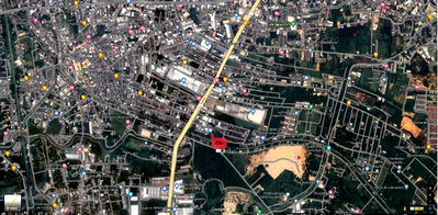 Land for sale Central Festival Hadyai : Land for sale, 1 rai 66 square wah, 400 meters from Central Festival.