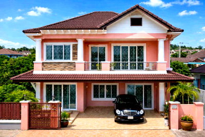 บ้านเดี่ยวให้เช่า : CJ MORE Lotus รามคำแหง64-70 บ้านเดี่ยว 2 ชั้น 4 นอน ไฟ 3 เฟส 3 น้ำ รร.เทคโนโลยีบางกะปิ 300 ม.พร้อมเฟอร์ฯครบ MRT ศรีบูรพา 1.1 กม