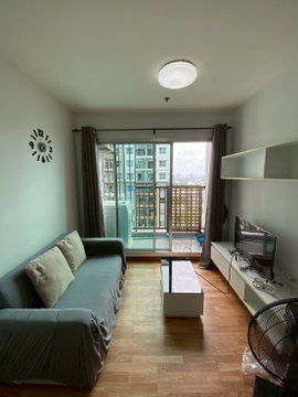 T235 ให้เช่าคอนโด The Trust Condo Ngamwongwan (เดอะ ทรัสต์ คอนโด งามวงศ์วาน) ห้องมุม เฟอร์ครบ มีเครื่องซักผ้า