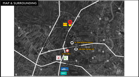 ขายที่ดินติดถนนราชพฤกษ์ ปทุมธานี ผังเมืองสีชมพู