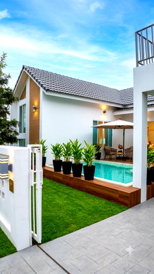 เช่าบ้านเดี่ยว ม.นอร์ท-เชียงใหม่ : Pool villa (กาดฝรั่ง) ทำเลดี สะดวกสบาย