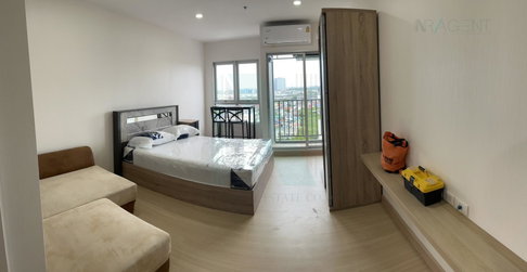 For Rent Condo SUPALAI VERANDA SUKHUMVIT 117 Building 1, Floor 12,Studio, Room size 30.00 sqm
