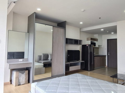 S195 🔥 Condo for rent: Supalai Veranda Ramkhamhaeng. Beautiful room, beautiful view. Price includes common area fees. Ready to move in.