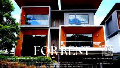 Houses for rent San Sai Chiang Mai : R-140 Luxury Modern House for Rent 📍 Ekaluck Sansai, Chiang Mai Spacious luxury residence with over 500 Sq.m. of living space