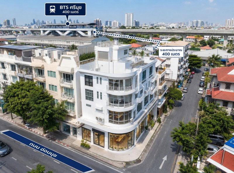 รูป ใกล้ MRT ศรีนุช 358 ม. อ่อนนุช 48–58 อาคารพาณิชย์ห้องมุม 4.5 ชั้น 2 คูหา 7นอน 4น้ำ ตลาดเอี่ยมสมบัติ 298 ม. 32 ตร.ว. 492 ตร.ม. - รูปที่ 1/8