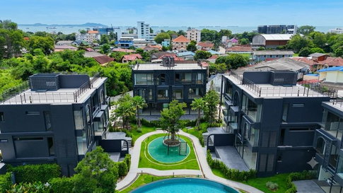 Luxury penthouse for rent at AVACONIC Bang Phra. Beautiful views, resort-like atmosphere, move in Ready