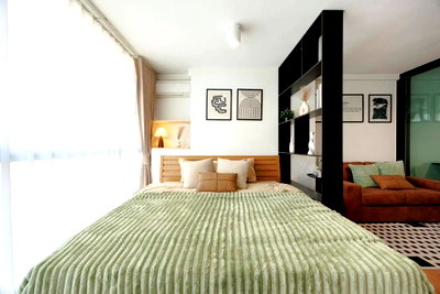 Condos for rent : Condo for rent "Bangkok Feliz Sukhumvit 69" Floor 5 Size: 33 sq.m. Studio Room  Near BTS Phra Khanong Station