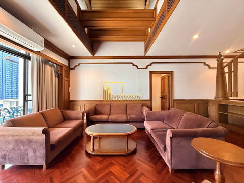 Classic Style 3 Bedroom Apartment For Rent in Asoke Area - BR0800AP